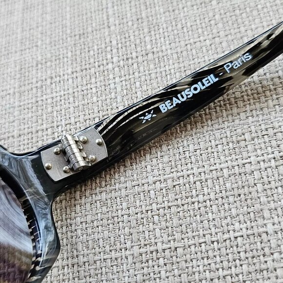 Beausoleil Paris Women Sunglasses Black/Clear S215 441 61[]13 125 Made in France - Picture 10 of 12